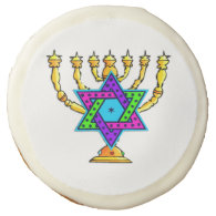Jewish Candlesticks Sugar Cookie