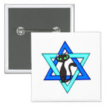 Jewish Cat Stars buttons