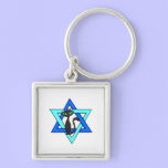Jewish Cat Stars keychains