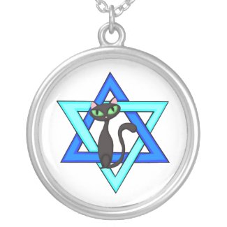Jewish Cat Stars necklace