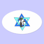 Jewish Cat Stars stickers