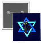 Jewish Cat Stars buttons