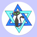 Jewish Cat Stars stickers