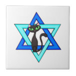 Jewish Cat Stars tiles