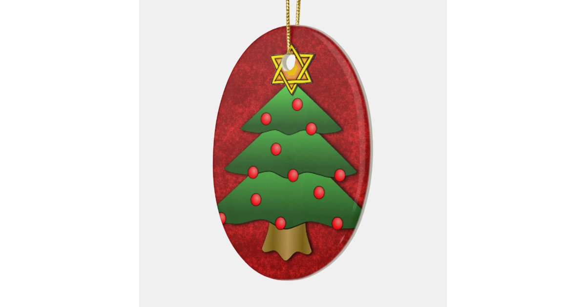 JewishChristmas Ceramic Ornament Zazzle