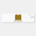 JEWISH COMMANDMENTS TOP TEN GIFTS BUMPER STICKER