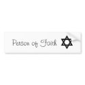 Jewish Faith Sticker bumper stickers by laughingwillow Jewish Faith Sticker bumper stickers