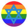 Jewish Gay Pride Flag Sticker
