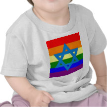 Jewish Gay Pride Flag T Shirt