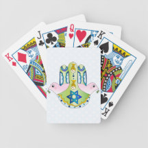 Jewish Hamsa Bicycle Playing Cards