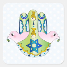 Jewish Hamsa Sticker