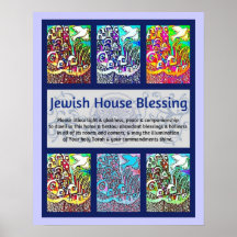 Jewish House Blessing City Of Jerusalem Poster