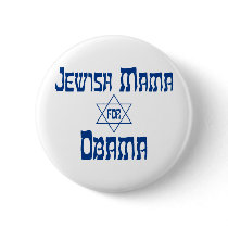 Jewish Mama for Obama Star Buttons