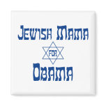Jewish Mama For Obama Star Magnets