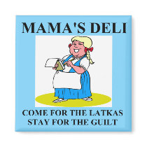 jewish mama guilt and latkes magnets