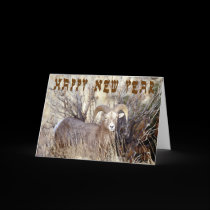 Jewish New Year Ram's Horn  Greeting Card