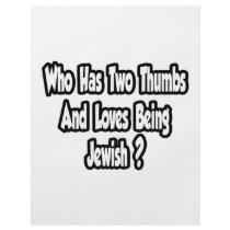 Jewish Pride Joke...Two Thumbs Flyer Design