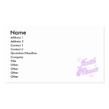 Jewish Princess purple Business Cards