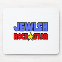 Jewish Rock Star mousepads
