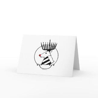 Jewish Rudolph card