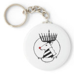 Jewish Rudolph Key Chain