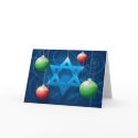 Jewish Star and Christmas Ornament Holiday card by OurJewishCommunity Jewish Star and Christmas Ornament Holiday card