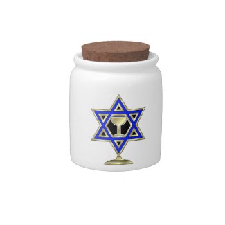 Jewish Star Candy Jar