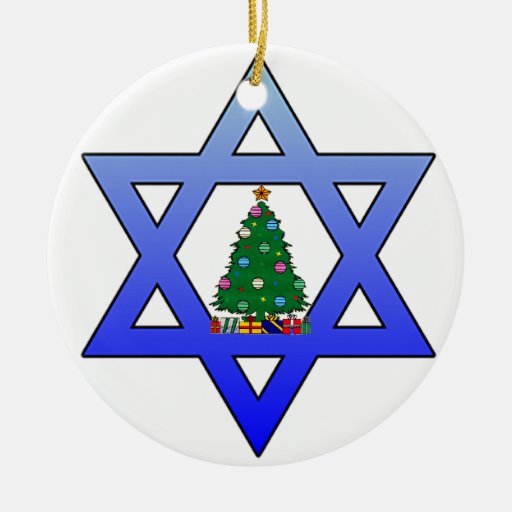 Jewish Star Christmas Tree Ornament Zazzle