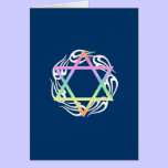 Jewish Star Colors cards