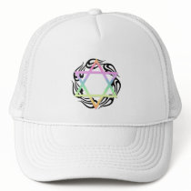 Jewish Star Colors Trucker Hats