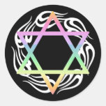 Jewish Star Colors Stickers