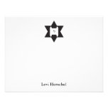 Jewish Star of David Bar Mitzvah Thank You invitations
