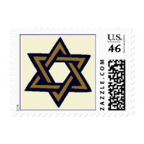 jewish star postage stamp