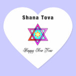 Jewish Star Shana Tova stickers