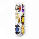 JEWISH STARS PRO DECK - JUDAIC GIFTS - HANUKKAH skateboards