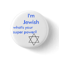 Jewish super power buttons by genevarene Jewish super power buttons