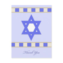 Jewish Sympathy Thank You Postcard