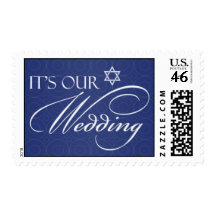 Jewish Wedding Invitation Medium Stamps