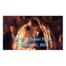 Jewish Wedding Painting by Israëls Business Card Template
