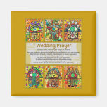 Jewish Wedding Prayer Golden Hamsa magnets