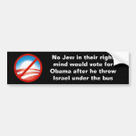 Jews against Obama Bumper Stickers