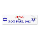 Jews for PAUL 2012 sticker Bumper Stickers