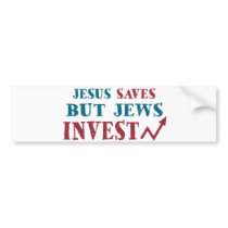 Jews Invest - Jewish finance humor Bumper Sticker