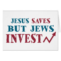 Jews Invest - Jewish finance humor Greeting Cards