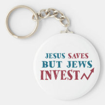 Jews Invest - Jewish finance humor Key Chain