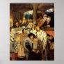 Jews Praying in the Synagogue on Yom Kippur Print
