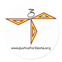 JFD Sheet of Round Stickers