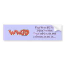 JFG Bumper Sticker bumper stickers