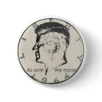 JFK Half Dollar button