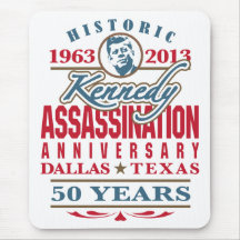 JFK Kennedy Assassination Anniversary 1963 - 2013 Mousepad
